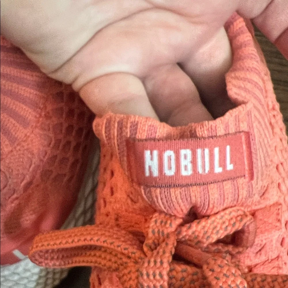 Men’s Nobull Orange Diamond Knit Shoes